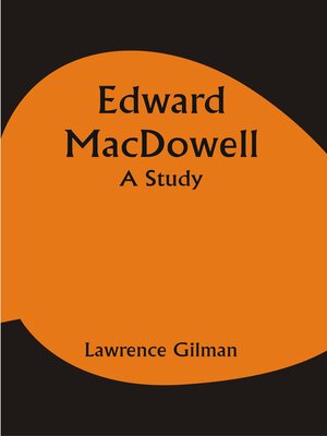 cover image of Edward Macdowell